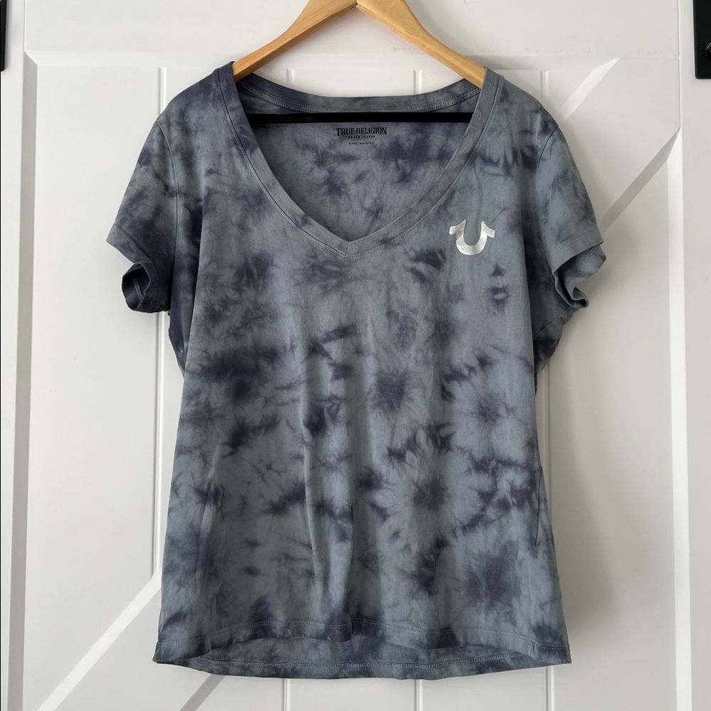 True Religion Tie Dye Graphic Tee Women’s Size XL